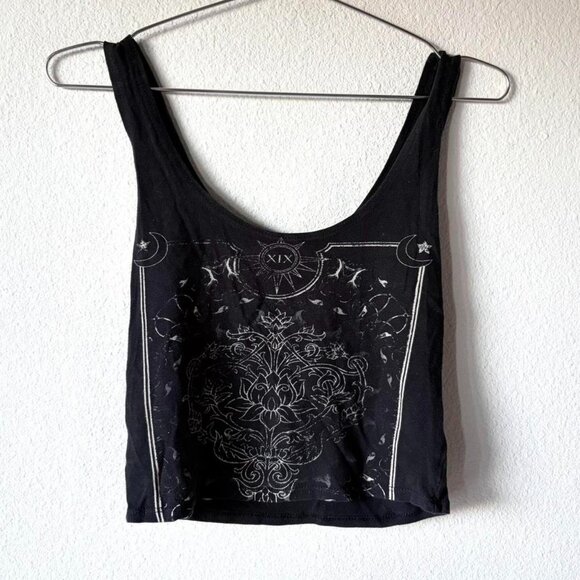 Made in USA Vintage Wet Seal y2k 2000s Black Crop Top Tank - Picture 1 of 4